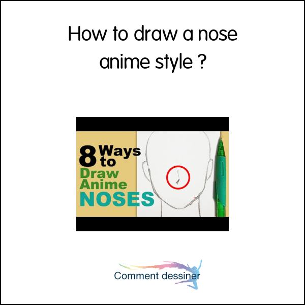 How to draw a nose anime style
